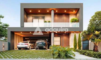 Casa em condomínio fechado com 3 quartos à venda na Rua João Silvio de Lara Machado, Jardim Carvalho, Ponta Grossa