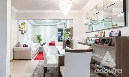 Apartamento para Venda 3 Quartos, 1 Suite, 2 Vagas, Orfãs, Ponta Grossa - PR
