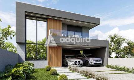 Casa à venda no Condomínio Villa Toscana, com 3 suítes e 2 vagas de garagem, em Ponta Grossa, PR