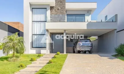 Casa à venda, Jardim Carvalho, Condomínio Fontana Di Trevi, Amplo terreno, Ponta Grossa, PR