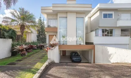 Casa à venda 4 quartos, 4 suites, 2 vagas, 300m², oficinas, ponta grossa - pr