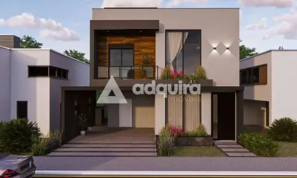 Casa em condomínio fechado com 3 quartos à venda na Avenida General Aldo Bonde, Contorno, Ponta Grossa