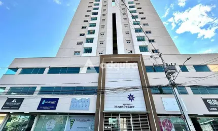 Apartamento à venda, Ed. Mont Pellier, andar alto, 2 vagas de garagem, Nova Rússia, Ponta Grossa, P