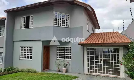 Sobrado à venda, vila fechada, 3 quartos sendo 1 suíte -  estrela, ponta grossa, pr