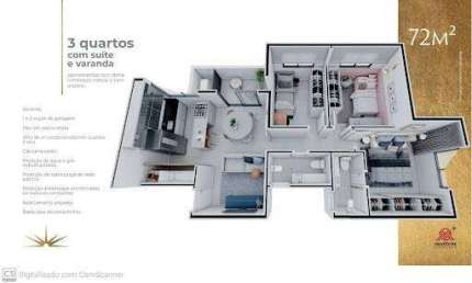 Apartamento com 3 quartos à venda no Ideal, Ipatinga 