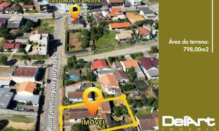 TERRENO COMERCIAL A 150m DO SACOLÃO VILA NOVA - 798,00m2 - R$ 449.000,00