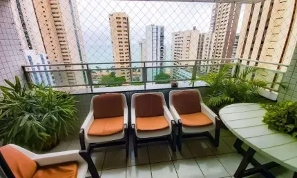 Apartamento duplex com 4 dormitórios à venda, 359 m² por r$ 1.800.000,00 - boa viagem - recife/pe