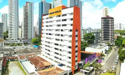 Apartamento com 1 dormitório à venda, 38 m² por r$ 275.000,00 - boa viagem - recife/pe