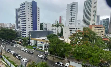 Apartamento à venda, mobiliado, 01 quarto, 31 m² em boa viagem, recife/pe
