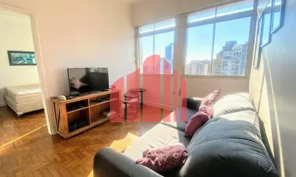 Lindo apartamento mobiliado em frente a Praça Franklin Roosevelt, Consolação, São Paulo, SP