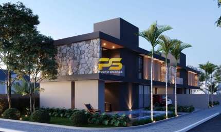 Lançamento 2025! Maravilhosa Casa Nova de 1º andar no Cabo Branco