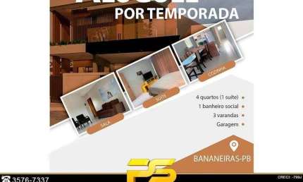 Casa Com 4 Dormitórios Para Alugar, 200 M² Por R$ 6.000/ - Bananeiras - Bananeiras/pb #cida