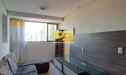 Apartamento semi mobiliado com 2 quartos para locação, tambaú - joão pessoa