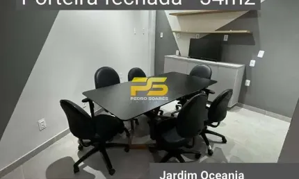 Alugo escritório porteira fechada, jardim oceania - joão pessoa