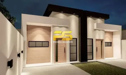 Duas casas geminadas a venda no bairro de gramame. obras no estagio final.