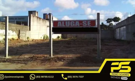 Terreno Para Alugar, 1000 M² Por R$ 30.000/mês - Estados - João Pessoa/pb