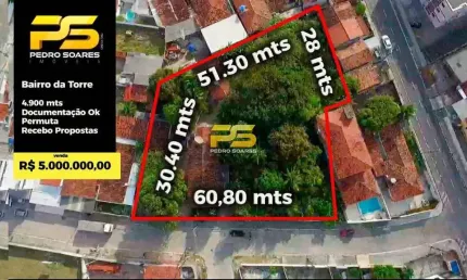 Terreno à venda no Torre, João Pessoa 
