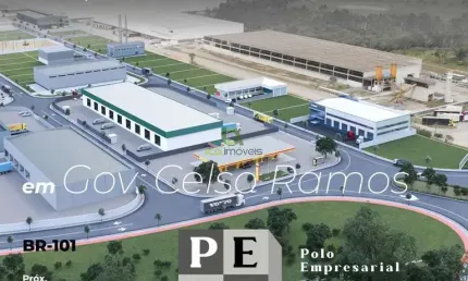 Terrenos de 1 000 M² para galpão  industrial na  BR 101 em Governador Celso Ramos SC.