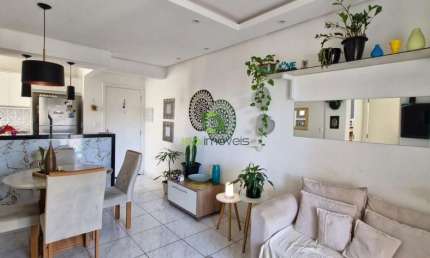 APARTAMENTO 02 DORMITÓRIOS, SACADA COM CHURRASQUEIRA, GARAGEM COBERTA IPIRANGA SÃO JOSE SC