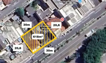 Terreno à venda na Rua Angelina, 135, Municípios, Balneário Camboriú, 618 m2 por R$ 2.990.000