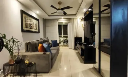 Apartamento 77 m² - Mobiliado - 2 Quartos - Condomínio Canadá - Vila do Pan