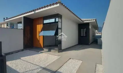 Casa geminada 03 dormitórios sendo uma suíte no bairro nova palhoça em palhoça - sc