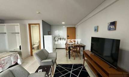 Flat com 1 quarto à venda na Avenida Deputado Jamel Cecílio, Jardim Goiás, Goiânia