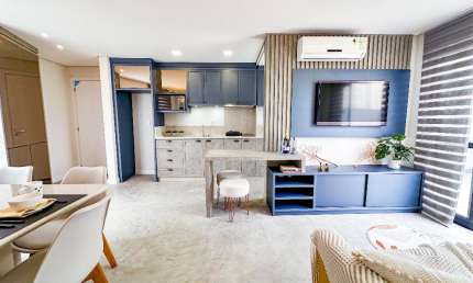 Vendo Apartamento com 02 Quartos (01 Suíte), Mobiliado – Bairro Itoupava Seca