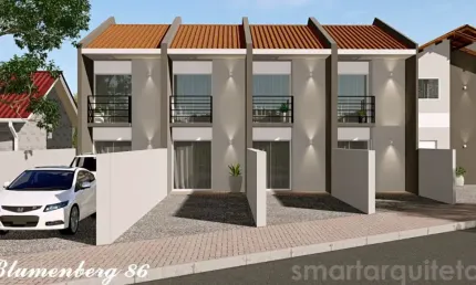 Vendo Sobrados na Planta, 02 Quartos - Bairro Itoupava Central