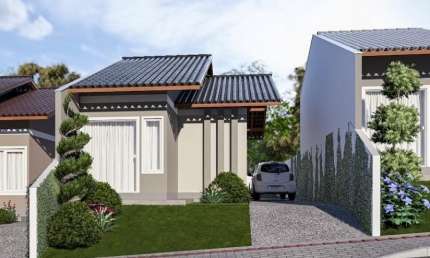 Casa com 2 dormitórios, amplo terreno Bairro Mulde em Indaial