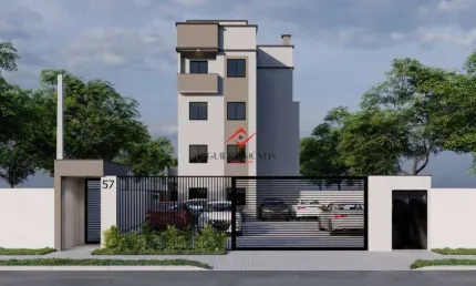 Apartamento com 3 quartos à venda na Rua Nilto Jacob, Afonso Pena, São José dos Pinhais, 67 m2 por R$ 467.437