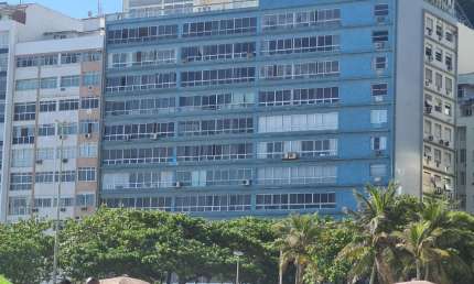 OPORTUNIDADE. AV Atlântica LEME/COPACABANA Apto com 12m de Frente Para o Mar!!!