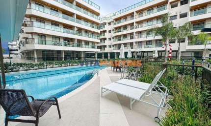 Apartamento Novo com 3 Quartos, Vista para a Praia - Vila Nova, Cabo Frio