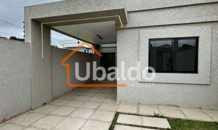 Casa nova à venda no Bairro Sabiá, Araucária – 3 quartos e garagem