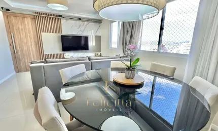 Apartamento semi-mobiliado com suíte e vista mar em barreiros – são josé/sc