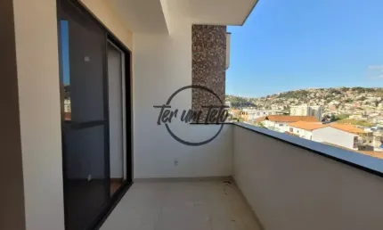 Apartamento à Venda no Bairu – 2 Quartos (1 Suíte), Varanda e Elevador | Juiz de Fora!!