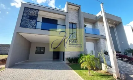 Sobrado no Residencial Foggiatto 3 quartos com suite-  Costeira - SJP