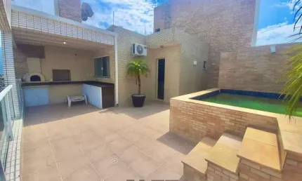 Cobertura com piscina privativa a 200m da praia no Centro de Bertioga/SP