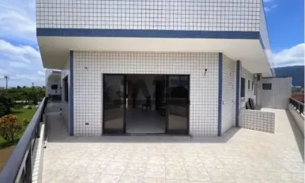 Cobertura pé na areia - vista para o mar com 171m² Bertioga/SP
