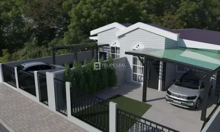 Casa  de 03 dormitórios sendo 01 suite em Bom Viver  -  Biguaçu