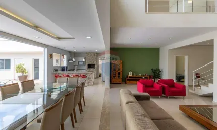 RE/MAX VENDE Sobrado, 3 suítes, 4 vagas, 296m² - Residencial Terras do Fontanário, Paulínia, SP - R$1.480.000