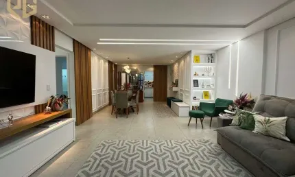 Apto 3 suítes, 2 vagas, 145m², lazer completo, porteira fechada, guilhermina