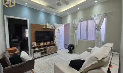Casa geminada, 2 dorms, 1 suíte, 2 vagas, 92m²,  reformada, ocian