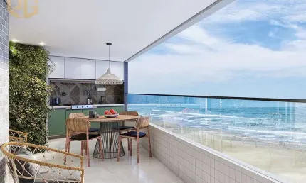 Lançamento na  pg - solemar , frente mar , 1 e 2 dormitórios (suítes) -