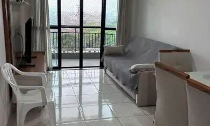 Apto 65m praia com 2 dorm sendo 1 suíte, 2 banh, 1 vaga, sacada, piscina