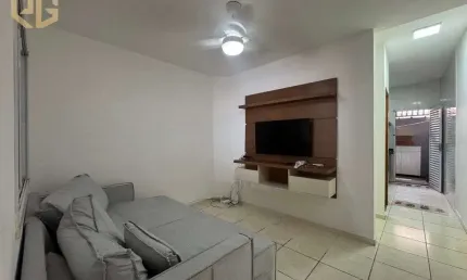 Casa 3 dorms, vagas de garagem, 82,69m2, 800m da praia., mirim