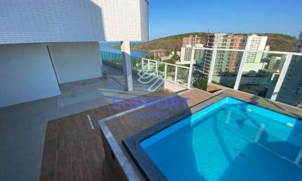 Belíssima Cobertura Linear de 4 quartos à venda, Praia do Morro, Guarapari, ES