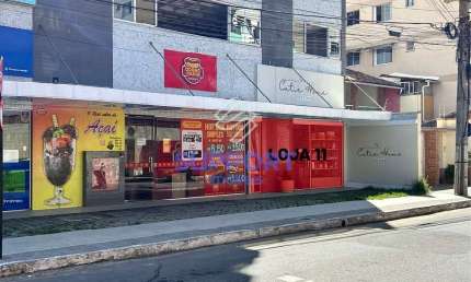 Loja comercial na Praia do Morro com 1 vaga, quadra do mar e vista para o mar