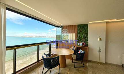 Apartamento 4 suítes na praia do morro com vista para o mar, decorado, completo e sofisticado