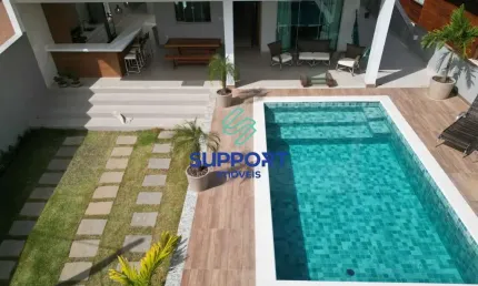 Casa em condomínio fechado com 3 quartos à venda na rodovia manoel loyola, 456, village do sol, guarapari por r$ 1.790.000